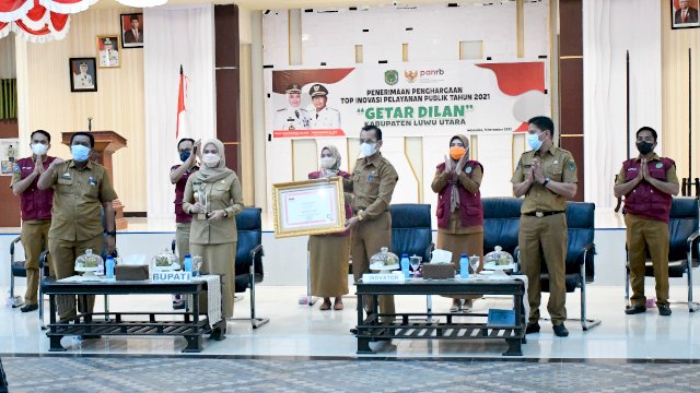 Inovasi &lsquo;Getar Dilan&rsquo; Resmi Terima Penghargaan Top 45 Inovasi Pelayanan Publik 2021