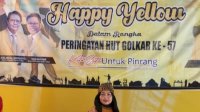 Meriahkan HUT Golkar, IIPG Pinrang Gelar Lomba Senam Happy Yellow