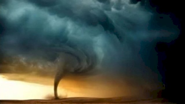 Ilustrasi angin puting beliung/ cuaca buruk. (Shutterstock)