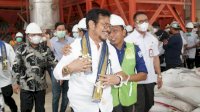 Syahar Dampingi Mentan SYL Resmikan Pabrik Pakan Ternak di Sidrap