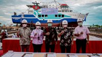 Plt Gubernur Sulsel Bersama Setditjen Perhubungan Darat Resmikan KMP Sultan Murhum II