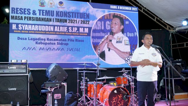 Reses di Lagading Sidrap, Syahar Tanggapi Keluhan Petani Hingga Masalah Jaringan Internet