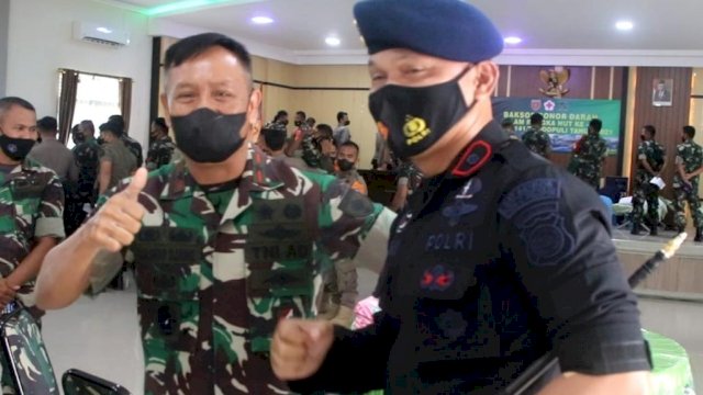 Danyon C Pelopor Pimpin Anggota “Datangi” Korem 141 Toddopuli, Ini Tujuannya