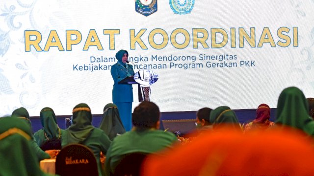 Di Acara Rakornas, Kemendagri Apresiasi PKK Sulsel yang Berhasil Turunkan Angka Stunting