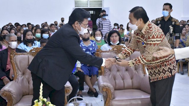 Hadiri Perayaan Natal di Dusun Rante Pasang, Suaib Ajak Warga Ikut Vaksinasi COVID-19