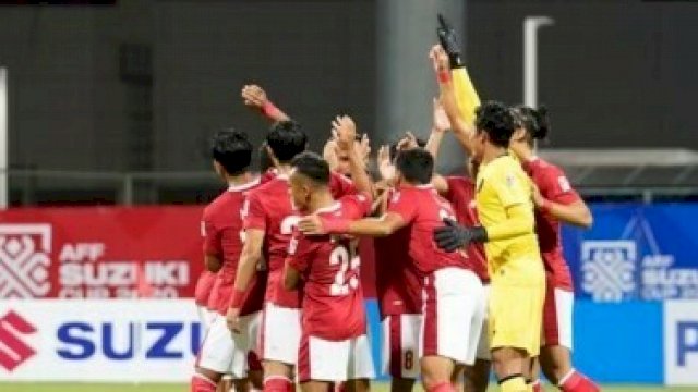Skuad timnas Indonesia pada Piala AFF 2020 yang berlangsung di Singapura. Timnas Indonesia akan menghadapi Malaysia pada laga penentu Grup B, Minggu (19/12/2021).(Dok. PSSI)