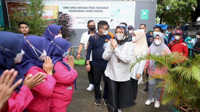 Tinjau PKM di Bontoala, Wawali Makassar Edukasi Orang Tua Cegah Stunting