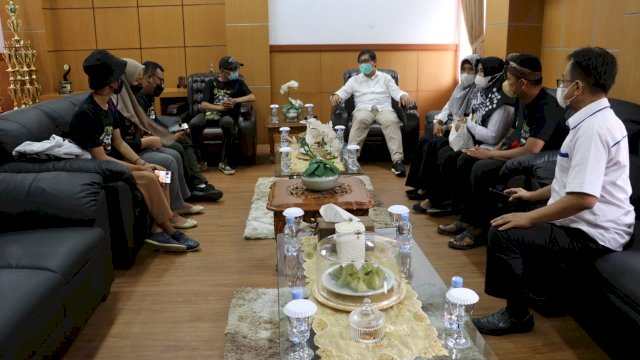 Tampil di Final, Peserta Lomba Lagu Daerah Folk Song Luwu Utara Sowan ke Wakil Bupati