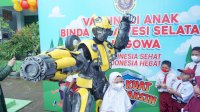 BIN Kemas Vaksinasi Anak Seperti Taman Bermain, Ada Avengers hingga Transformers
