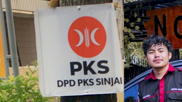 Alat peraga kampanye PKS yang terpaku di pohon 
di bilangan Jalan Persatuan Raya, Sinjai, Sulsel. Selasa (4/1) [CITIZEN : YUSRI]