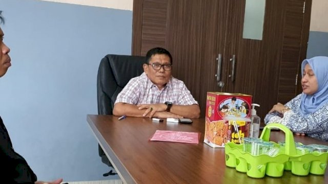 Pertemuan Kadis Pendidikan dengan PPPA Kota Makassar di Kantor Dinas Pendidikan Makassar, Jumat (7/1).