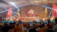 Airlangga Hartarto Disambut Penuh Kehormatan Dalam Acara HUT ke-62   MKGR di Sulsel