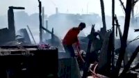 Si Jago Merah Hanguskan 5 Unit Rumah di Makassar