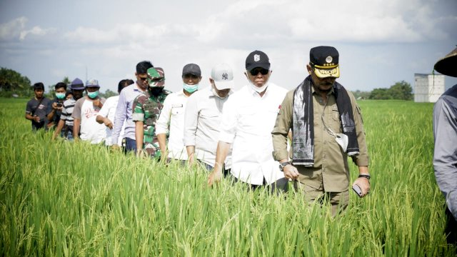 Mentan SYL dikawal oleh Bupati dan Wakil Bupati Bulukumba, serta forkopimda. (*)