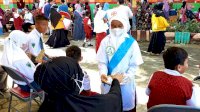 Ada Badut pada Kegiatan Imunisasi Anak di SD Katokkoan Masamba, Anak-anak Terhibur