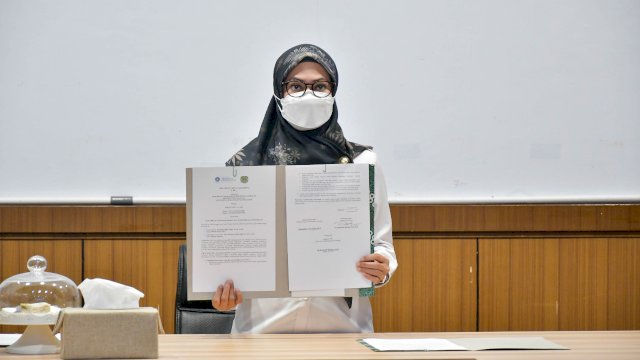 Bupati Luwu Utara Tandatangani Nota Kesepakatan Bersama Unismuh Makassar