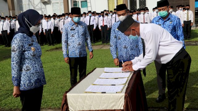 367 Kepala Sekolah di Luwu Utara Dikukuhkan, Diminta Adaptif pada Setiap Kondisi