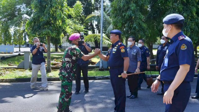 Wadan Lantamal VI Terima Kunjungan Dirjen PSDKP