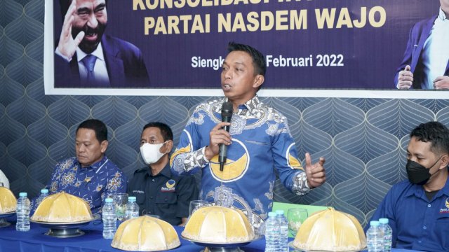 Syahar Pimpin Konsolidasi DPD Nasdem Wajo