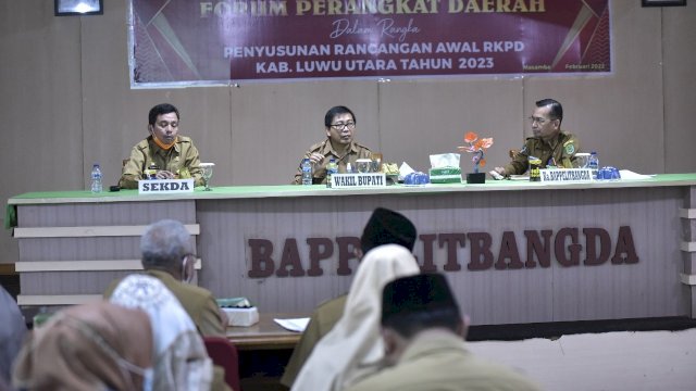 Wabup Lutra Hadiri Penyusunan RKPD 2022