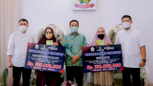 Atlet Asnawi dan Irfan Apresiasi Bonus dari Pemprov Sulsel
