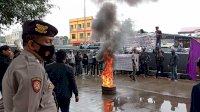 Tolak PTPN XIV Beroperasi, Mahasiswa Enrekang Saling Dorong Dengan Polisi
