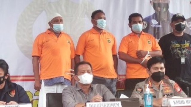 Saat Polda Metro Jaya menggelar konferensi pers terkait penganiayaan Haris  Pratama. (22/2).