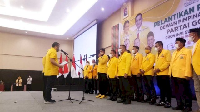 Wakil Ketua Umum Partai Golkar Melantik Pengurus DPD I Golkar Sulawesi Barat 