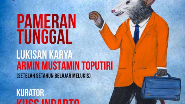 55 Lukisan Karya Armin Bertema Politik Dipamerkan di Claro