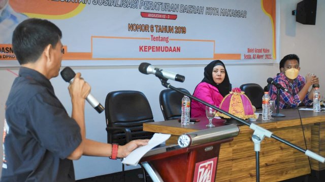 Sosialisasi Perda Nomor 6 Tahun 2019 Tentang Kepemudaan, Nunung Dasniar: Kita Ajak Pemuda Makassar Lebih Kreatif