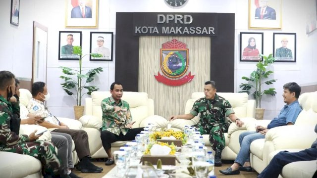 Dandim 1408/Makassar Temui Ketua DPRD Rudianto Lallo, Ini Pembahasannya