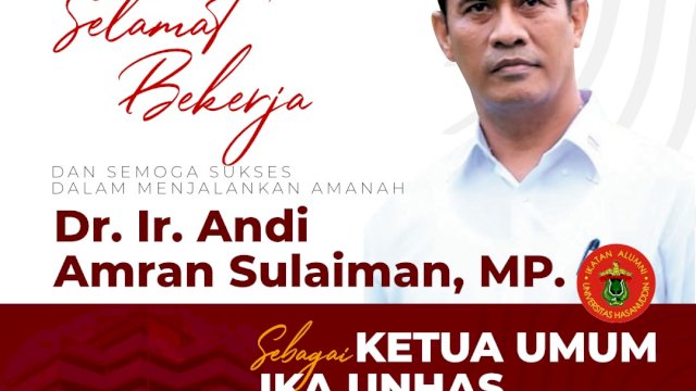 Andi Sudirman Ucapkan Selamat Terpilihnya Penerus JK Sebagai Ketum IKA Unhas