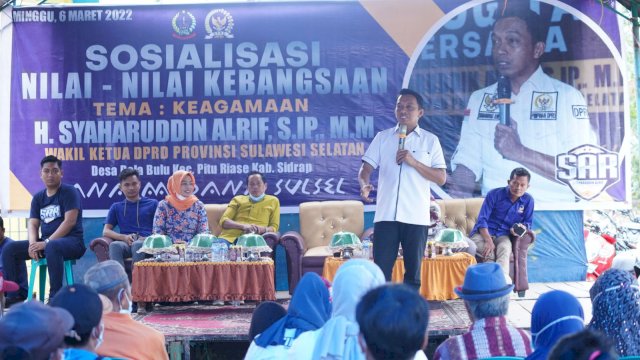 Syahar Ajak Warga Sidrap Tanamkan Nilai-Nilai Keagamaan Tangkal Radikalisme