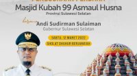 Besok ASS Resmikan Masjid Kubah 99 Asmaul Husna