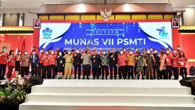 Munas PSMTI yang dibuka oleh Gubernur Sulsel Andi Sudirman Sulaiman.