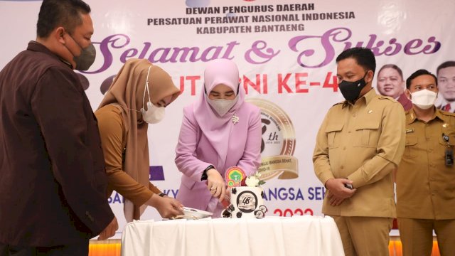 Bupati Bantaeng ILham Azikin Menghadiri Perayaan HUT PPNI ke 48 Tahun