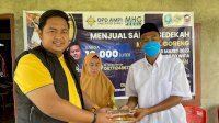 Bersama AMPI Barru, MHG Gulirkan ‘Menjual Sambil Sedekah’ Minyak Goreng di Dusun Kaworo