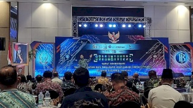 Wujudkan Percepatan Digitalisasi Daerah, Pemkab Sinjai Ikuti Rakor TP2DD Se-Sulsel