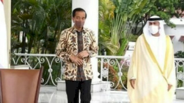 Presiden Joko Widodo bersama delegasi PEA saat bertemu di Istana Bogor, siang tadi.