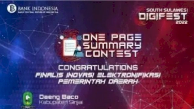 Inovasi “Daeng Baco” Masuk Finalis South Sulawesi Digifest