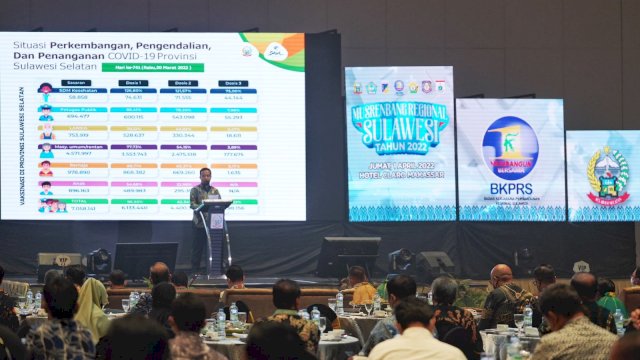 Buka Musrenbang Regional Sulawesi, Gubernur Sulsel Sampaikan Sejumlah Usulan Pembangunan 2023