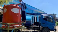 PDAM Makassar Bantu Tandon Air ke Beberapa Masjid yang Kesulitan Air