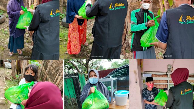 Andalan Sulsel Peduli Door To Door Berbagi 1000 Paket Sembako