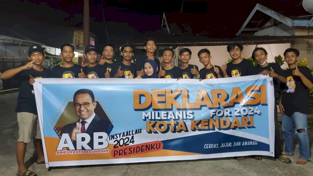 Pemuda Kota Kendari Dan Konawe Utara Deklarasikan Anies The Next RI 1
