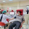 Salut! Serdik Sespimmen 62, Kompol Hidayatullah Donor Darah saat Puasa