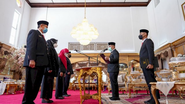 Pelantikan 4 pejabat fungsional ahli utama.
