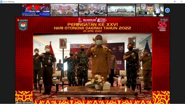 26 Tahun Otonomi Daerah, Gubernur Sulsel Tekankan Soal Pelayanan&nbsp;