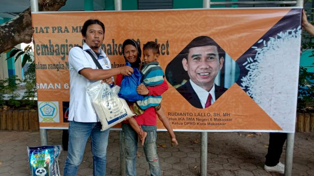 Baksos pengurus IKA SMAN 6 Makassar.