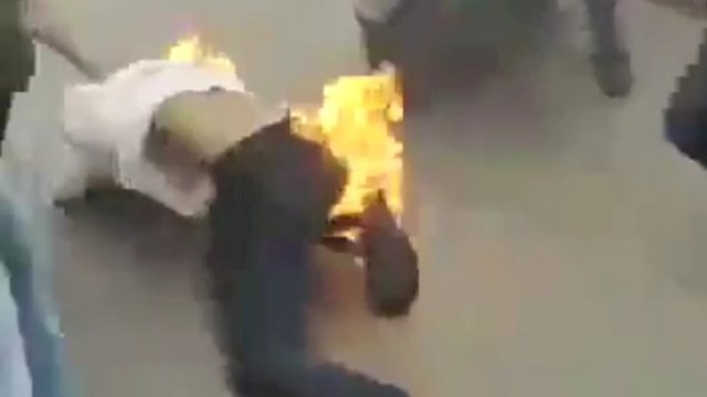 Kondisi Jenderal Lapangan cipayung saat terbakar.