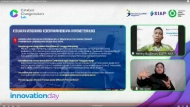 Kepala Bappeda Jadi Pembicara Talk Show Innovation Day